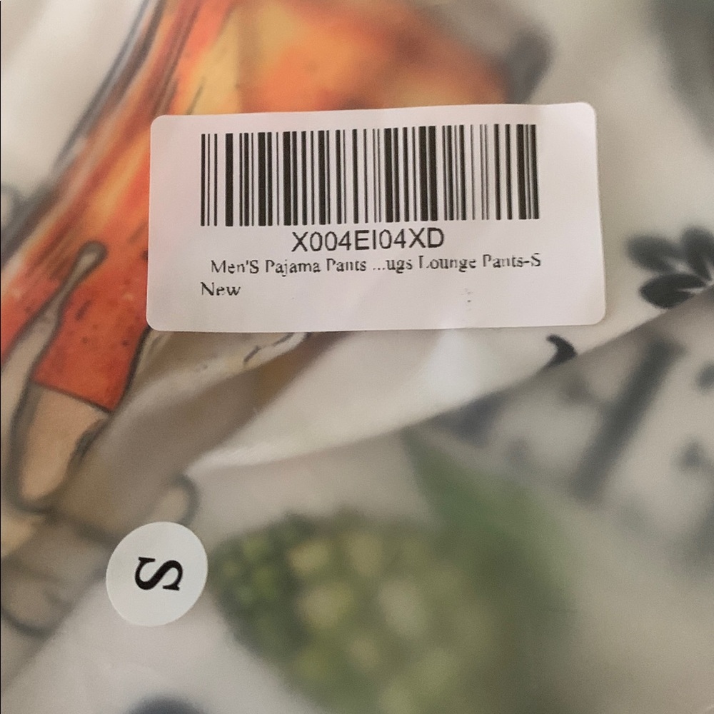 NWT No Label Size S Mens Beverage Pajama Pants - Picture 2 of 7